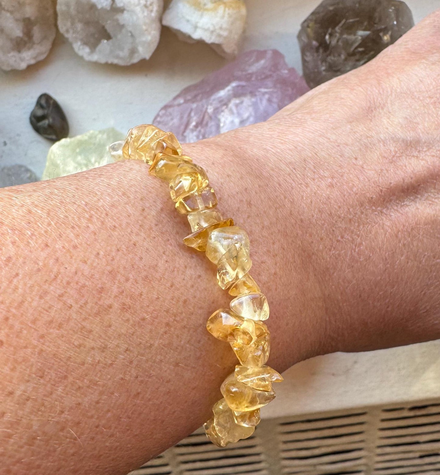 Handmade Citrine Chip Bracelets