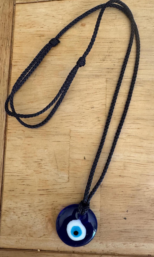 🧿 Evil Eye Glass Pendant Necklace 🧿