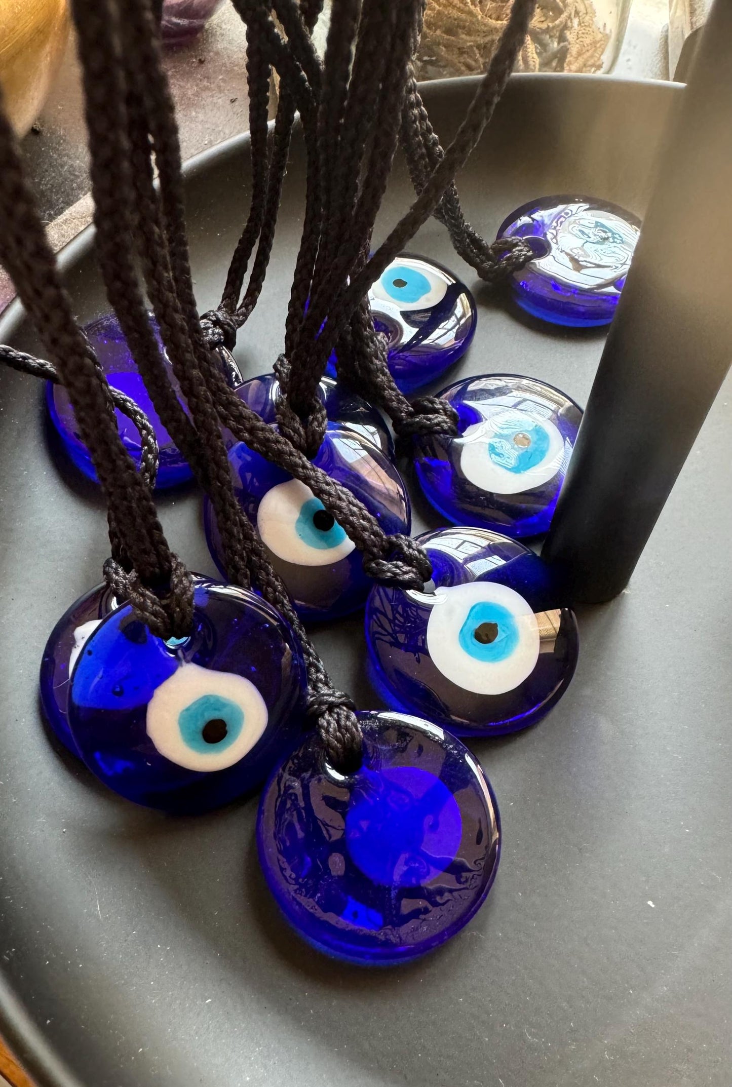 🧿 Evil Eye Glass Pendant Necklace 🧿
