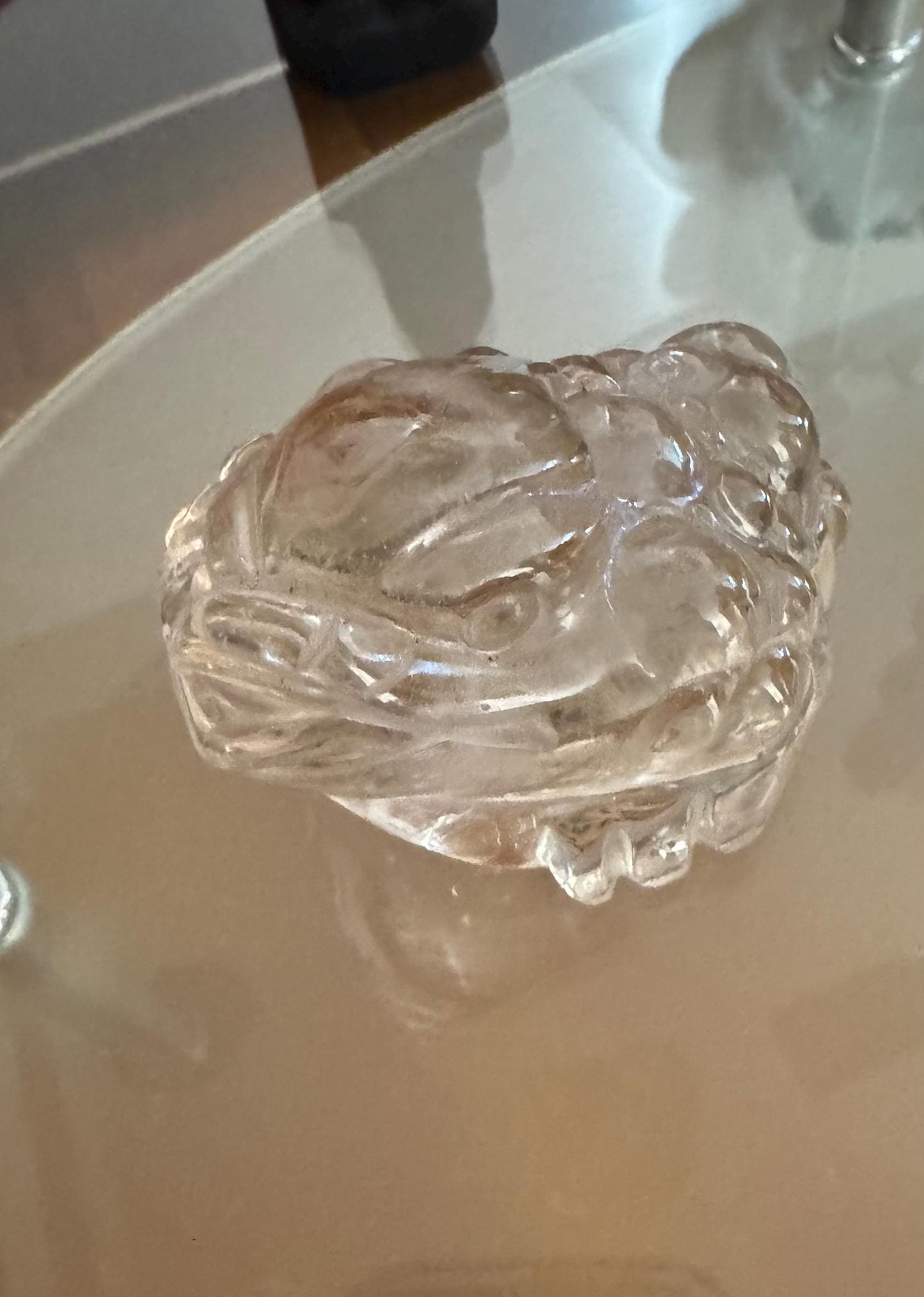 Hand-Carved Citrine Money Toad – Symbol of Prosperity
