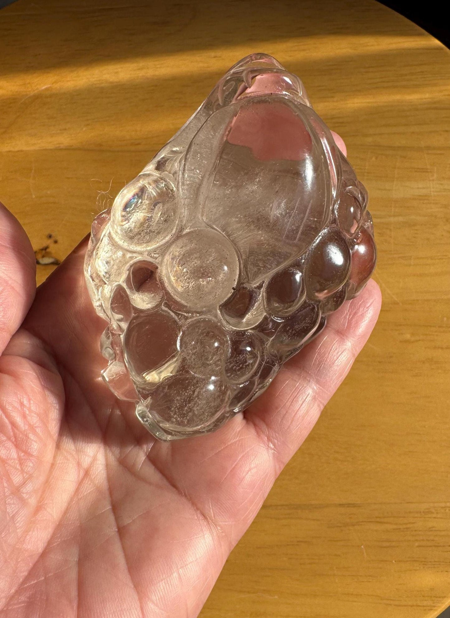 Hand-Carved Citrine Money Toad – Symbol of Prosperity