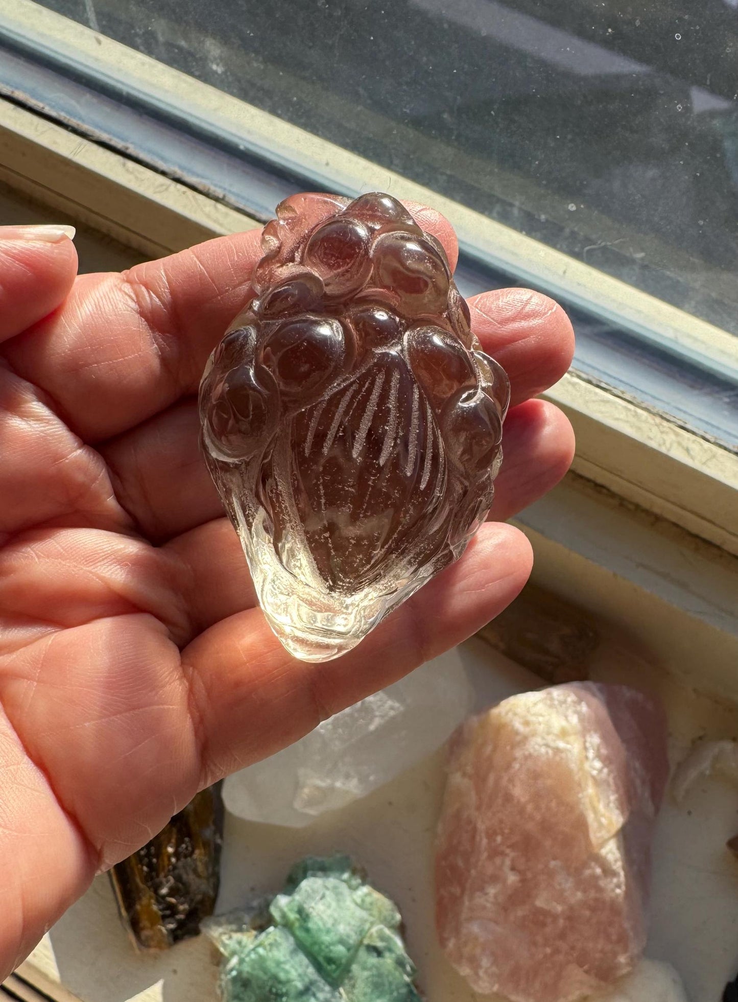 Hand-Carved Citrine Money Toad – Symbol of Prosperity