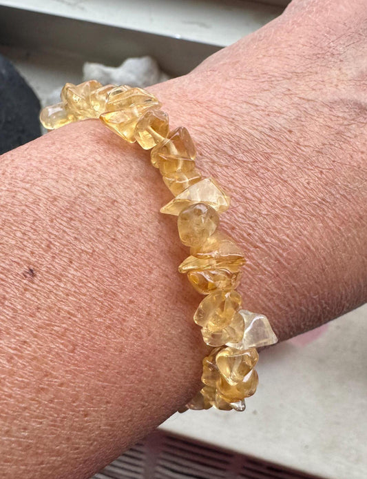 Handmade Citrine Chip Bracelets