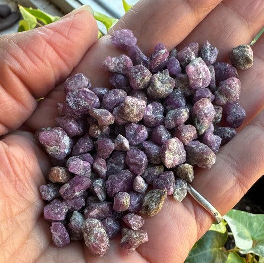 Bag of Raw Ruby Crystals