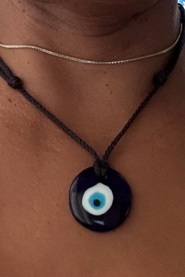 🧿 Evil Eye Glass Pendant Necklace 🧿