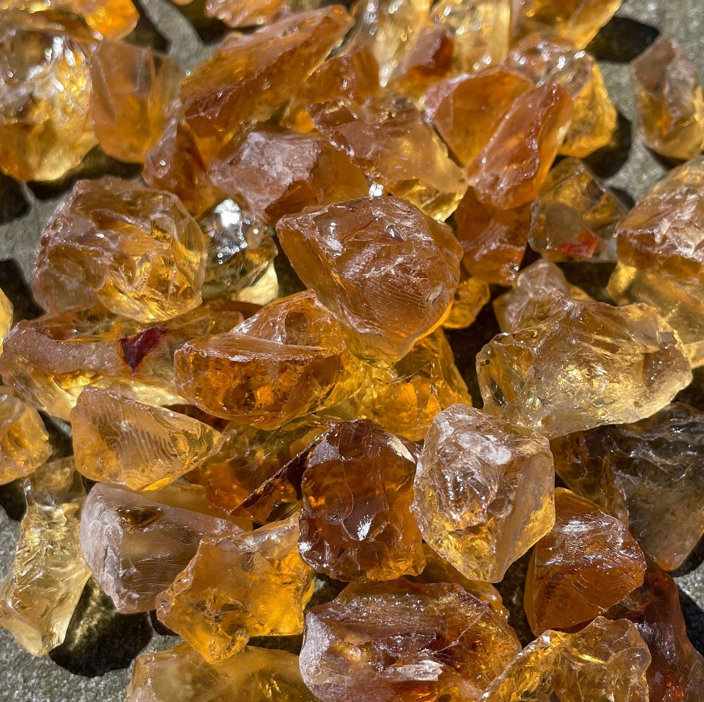 Natural Citrine Tumbled From Brazil