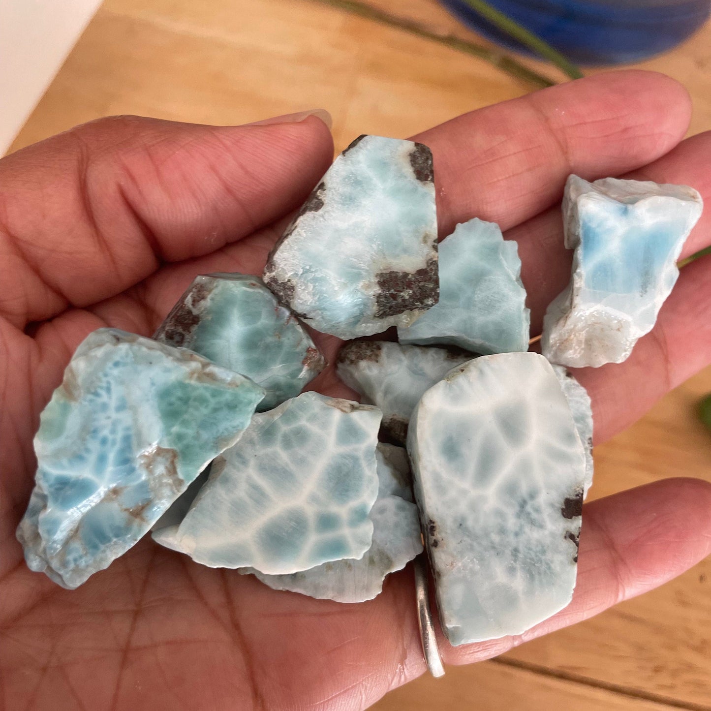 Beautiful Larimar Slabs