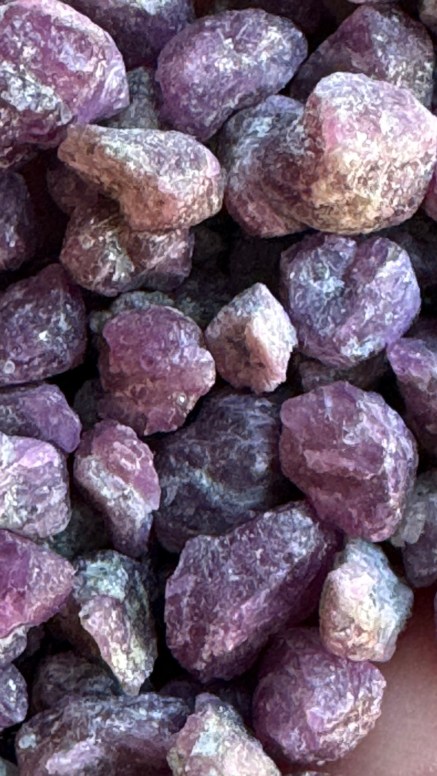 Bag of Raw Ruby Crystals
