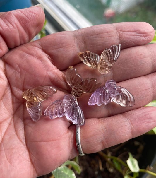Ametrine Mermaid Tail Carvings