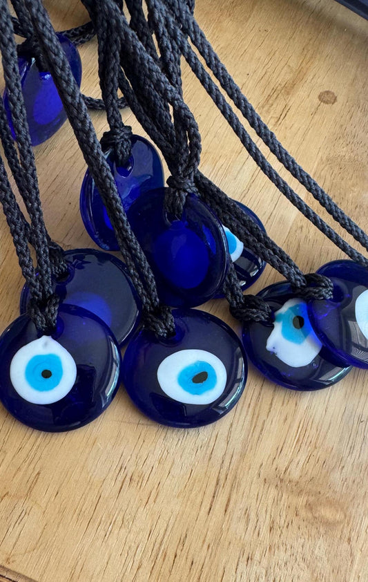 🧿 Evil Eye Glass Pendant Necklace 🧿