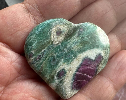 High Quality Ruby in Fuchsite Heart – Heart Chakra Stone for Love & Healing